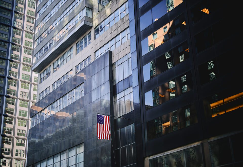American-Flag-and-Buildings