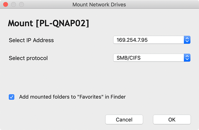 QNAP Mount Network Drives