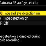 Nikon Z6 Z7 Face and Eye Detection