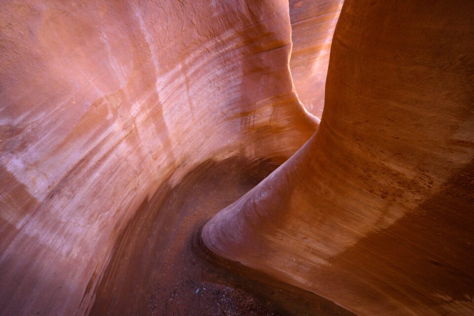 I took this landscape photo of a slot canyon in Utah with the Nikon Z7, a lightweight mirrorless camera that works well for landscape and travel photography.