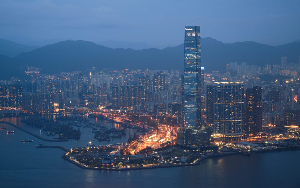 I took this photo of the Hong Kong skyline at night with the Nikon D3500 DSLR.