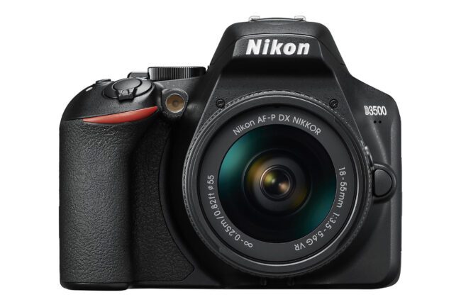 Nikon D3500 front view. It takes some time to select the best Nikon D3500 camera settings, but this beginner's guide will help.