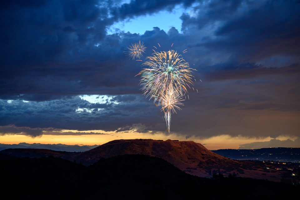 Fireworks. Captured with Nikon Z 24-70mm f2.8 S lens