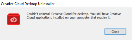 Adobe Creative Cloud Couldnt Uninstall