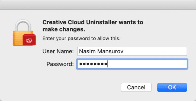 Creative Cloud Uninstall Permissions