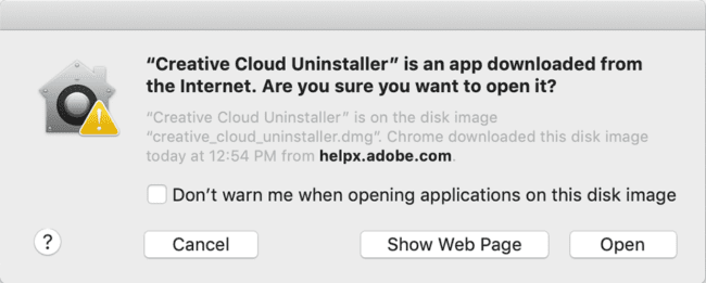 cannot uninstall adobe creative cloud