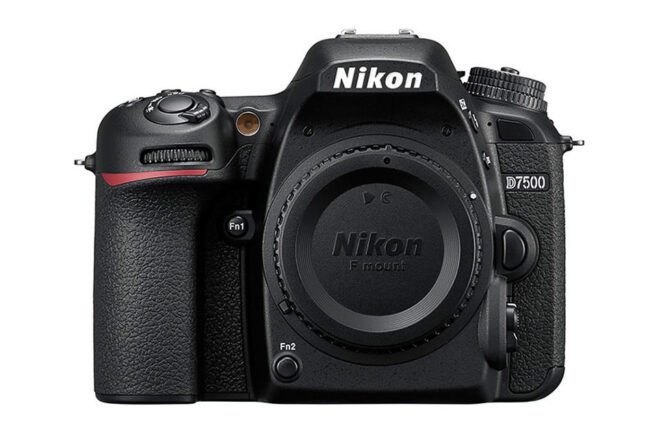 The Nikon D7500 is an advanced DX DSLR with 20 megapixels and a 51-point autofocus system.