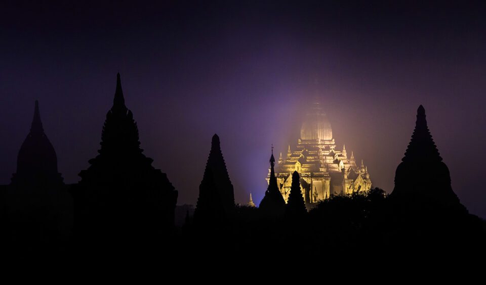 Foggy Night in the Ancient Kingdom – Ananda Pagoda
