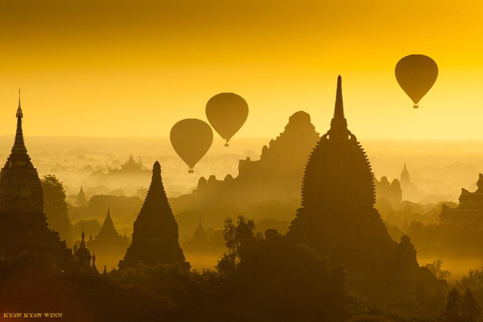 Classic Balloons over Bagan