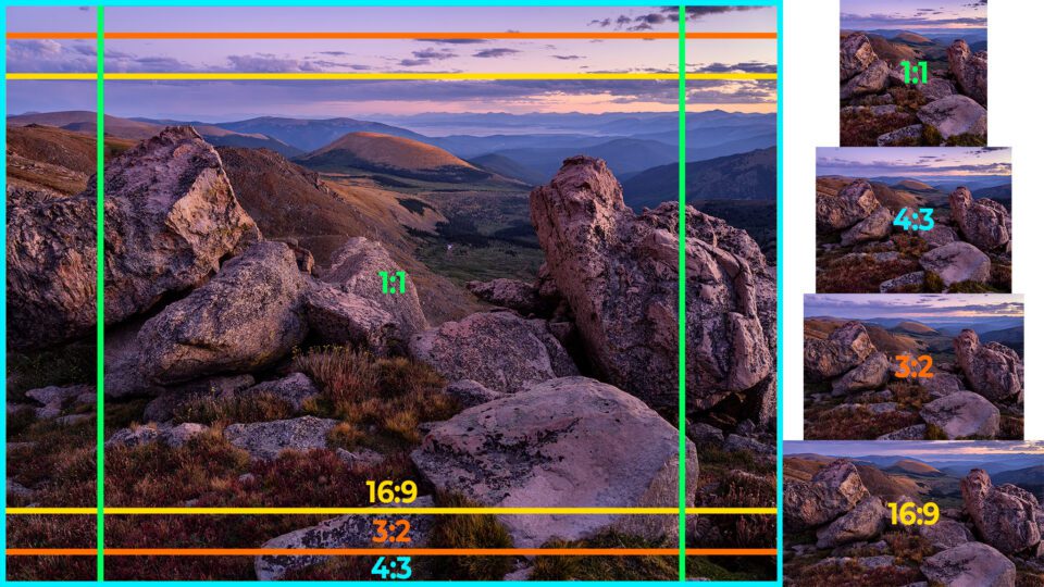 Common aspect ratios in photography