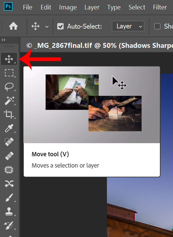 Photoshop move tool