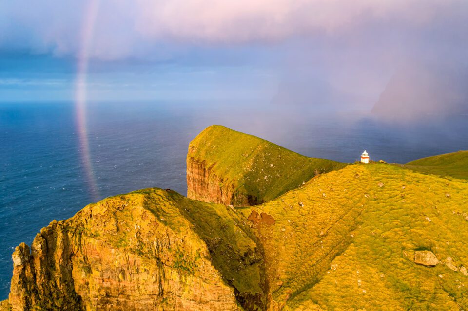 An image of a rainbow from Faroe Islands