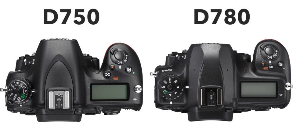 Nikon D750 vs D780 Top Button Layout