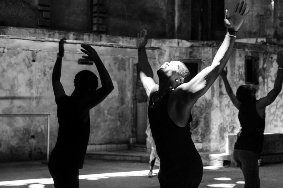 Cuba Havana Black Dancers with Hands in the Air