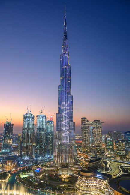 Burj Khalifa at Sunset