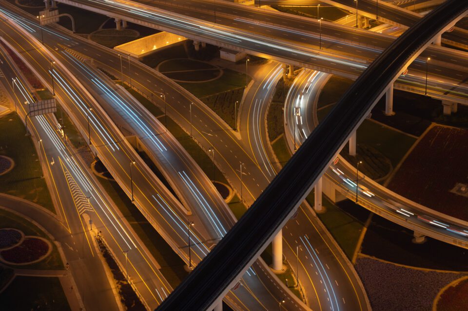 Initial Roads in Dubai Photo