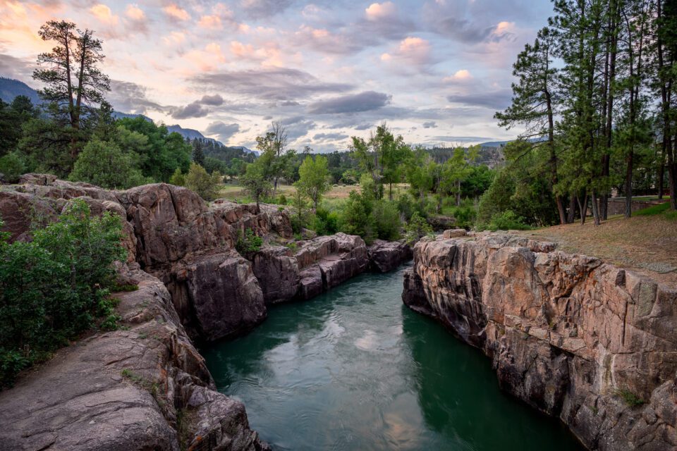 Landscape image at sunset. Captured with Nikon Z 20mm f/1.8 S lens.