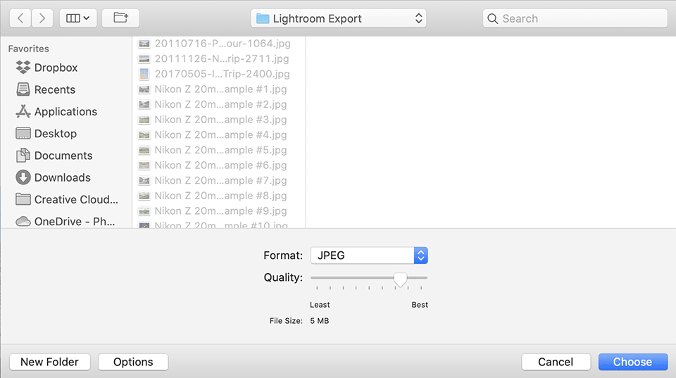 macOS Preview HEIC to JPEG Convert