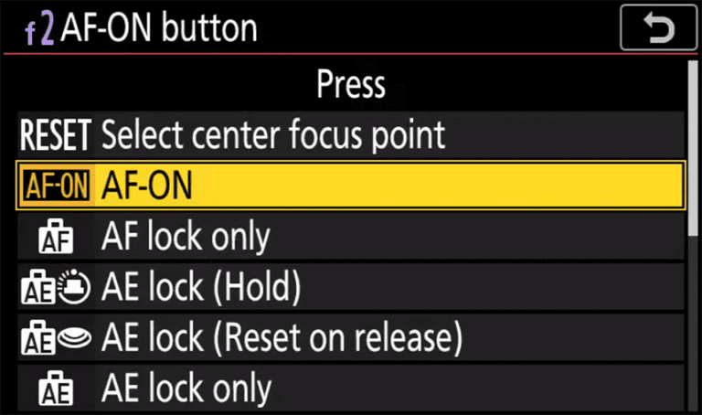 What is the AF-ON Button and How to Use It