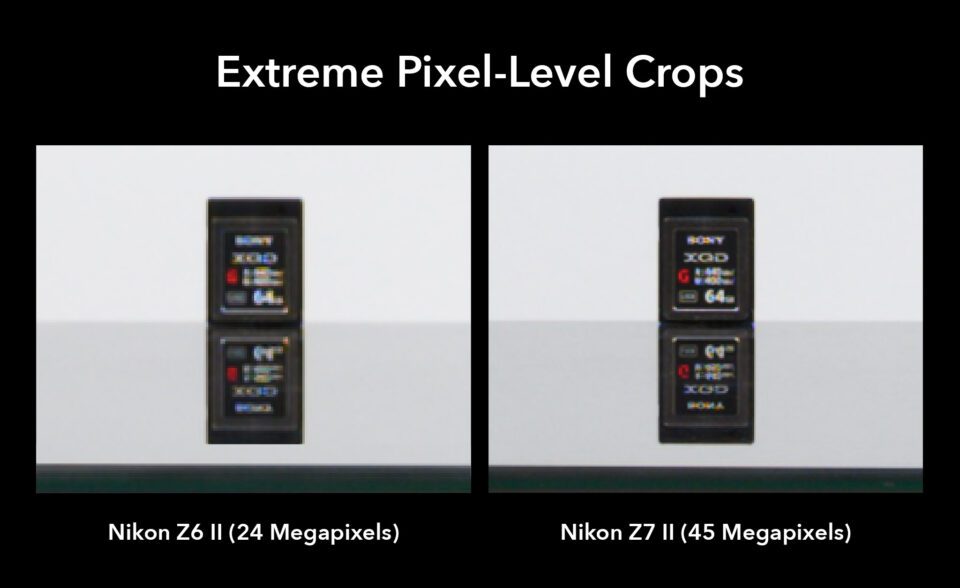 24 vs 45 megapixel extreme crops