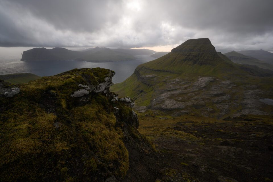 Overcast sky over the Faroe Islands