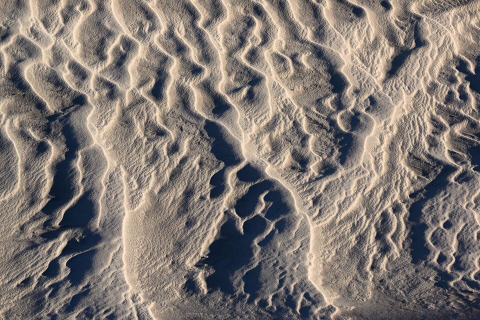 Repeated pattern and texture in sand