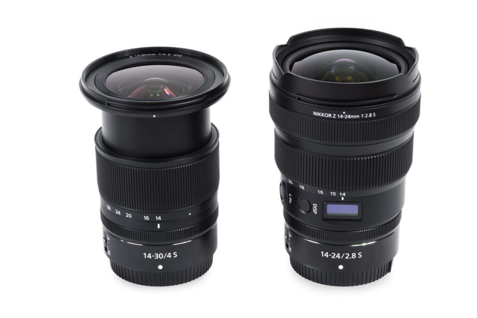 Size Comparison Nikon Z 14-24mm f2.8 vs 14-30mm f4 at 14mm