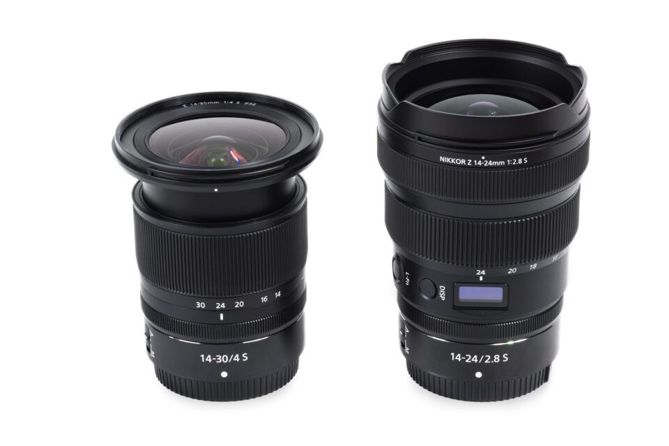 Size Comparison Nikon Z 14-24mm f2.8 vs 14-30mm f4 at 24mm