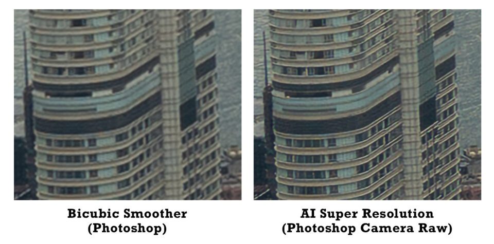 Bicubic Smoother vs Super Resolution Photoshop