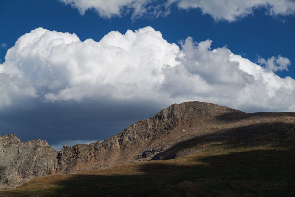 Landscape with Bright Cloud