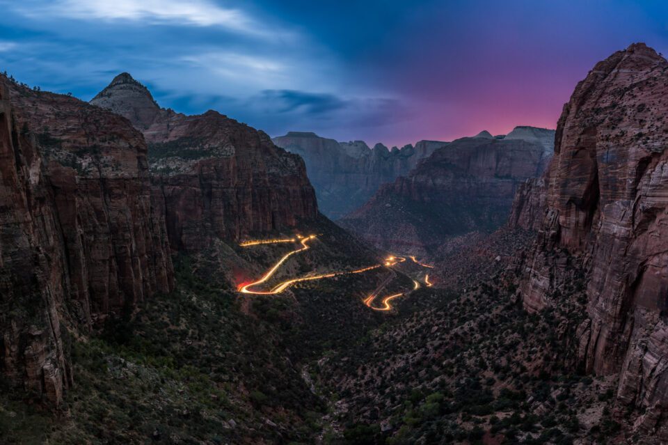 Zion At Blue Hour