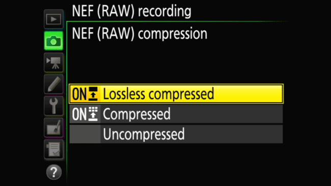 NEF compression