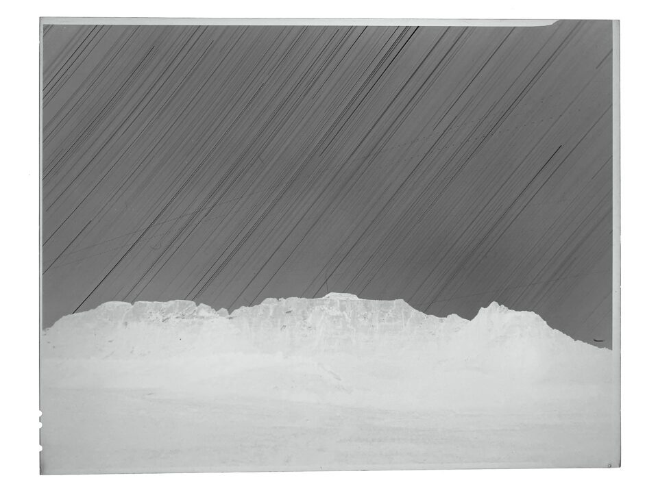 Negative of 11x14 Star Trails over Zion Photo