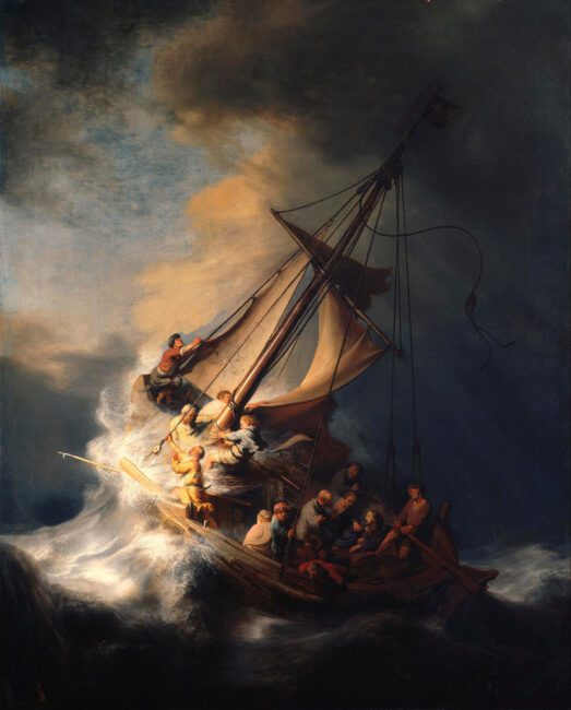Rembrandt Storms on the Sea of Galilee
