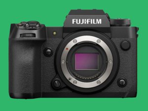 Fujifilm X-H2 Camera Green Background