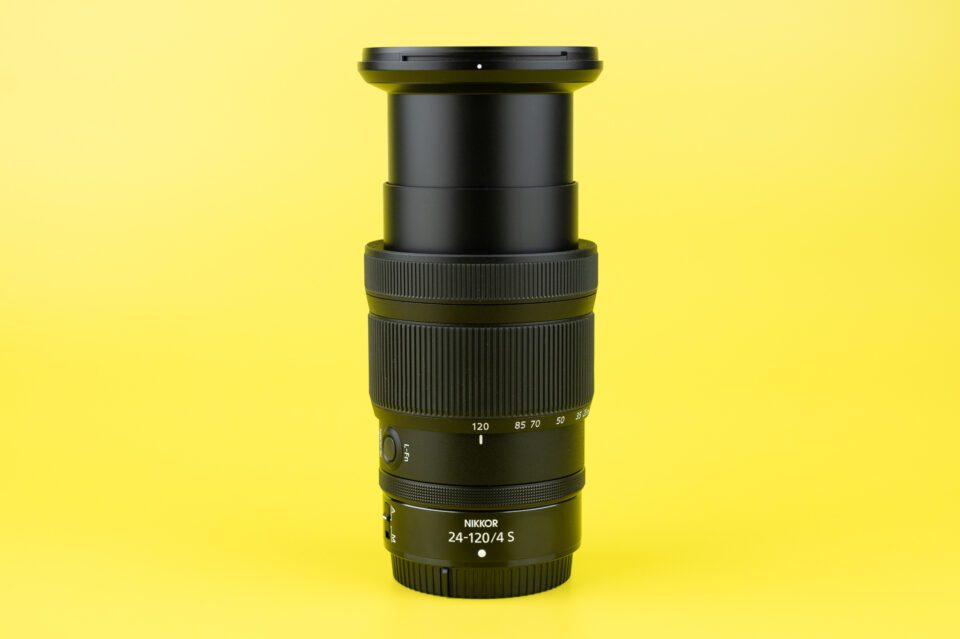 Nikon Z 24-120mm f4 S Lens Telescoping Barrel at 120mm