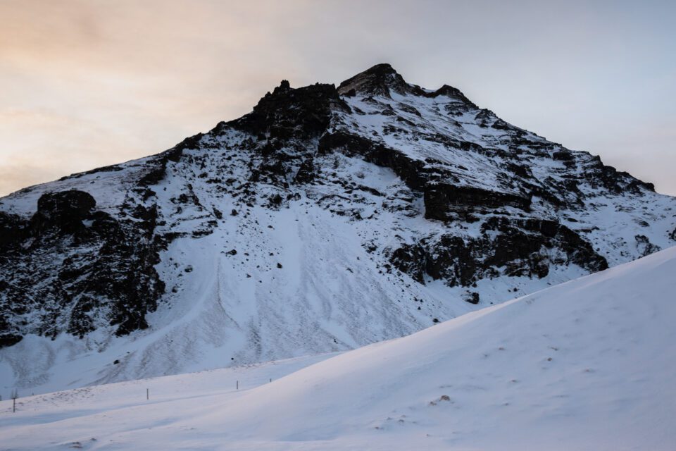 Mountain in Iceland Winter Nikon Z 28mm Pancake Lens