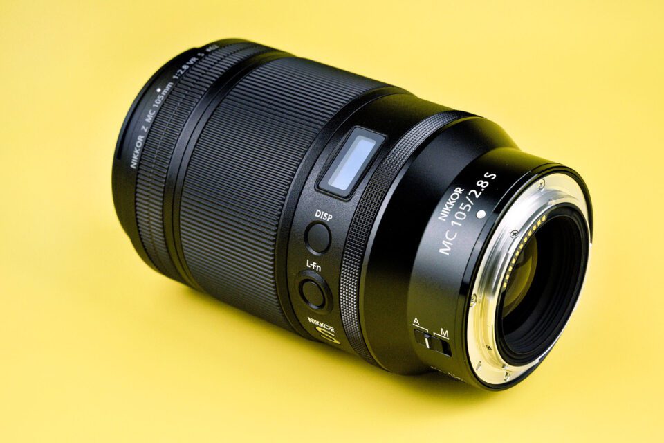 Nikon Z MC 105mm f2.8 VR S Macro Lens Side View Build Quality