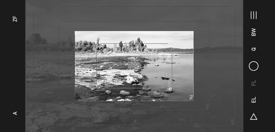 Viewfinder App Screenshot Mono Lake 12x20 Camera