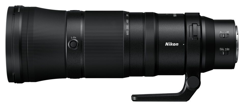 Nikon Z 180-600mm f5.6-6.3 Official Product Photo Left Side
