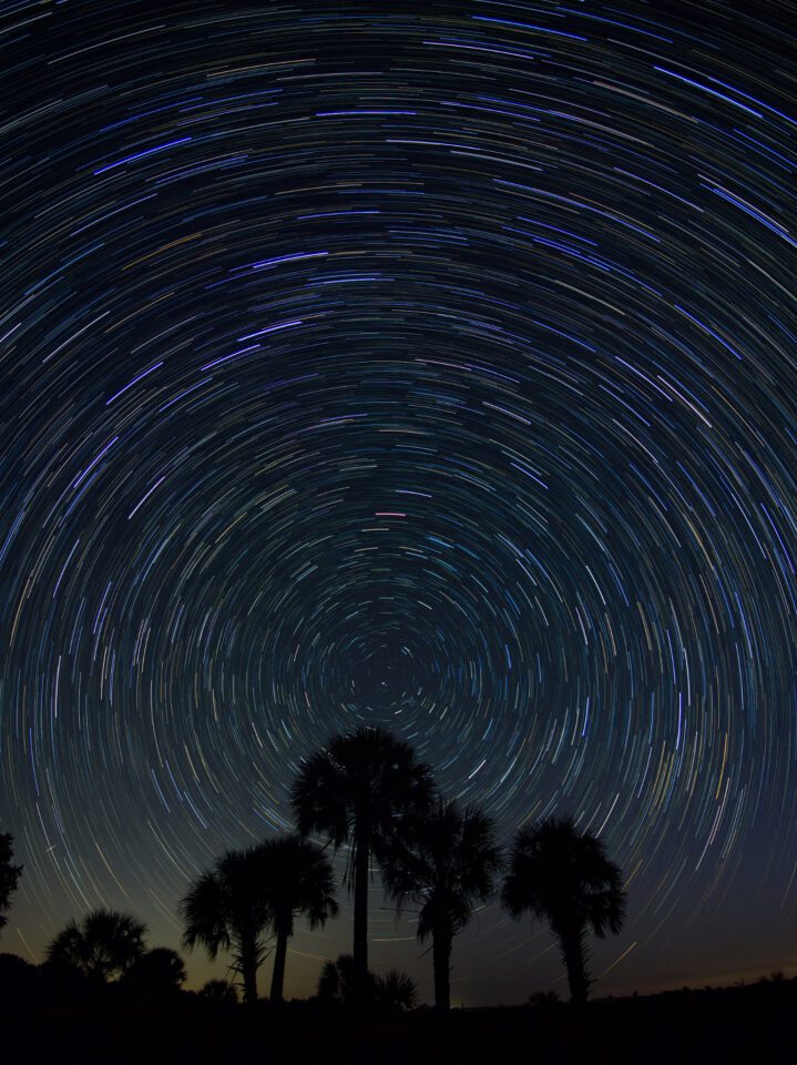 Long exposure star trail photography with Olympus Live Composite
