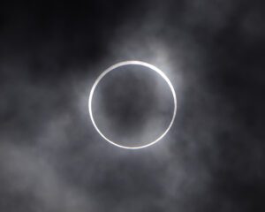 Perfect Annularity of the ring of fire solar eclipse