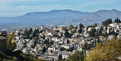 DSC 6635  mountains in distance from Granada Spain  1