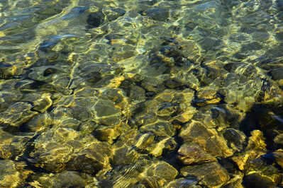 DSC 1507 rocks under water in the sun